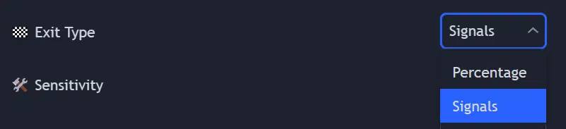 Exit Type Settings